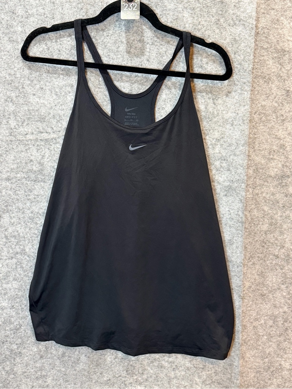 Nike One Dri-FIT Tank Top XL Black Racerback Workout Athletic Gym
